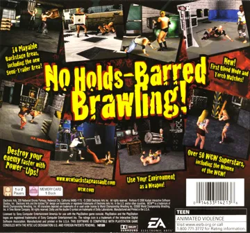 WCW Backstage Assault (US) box cover back